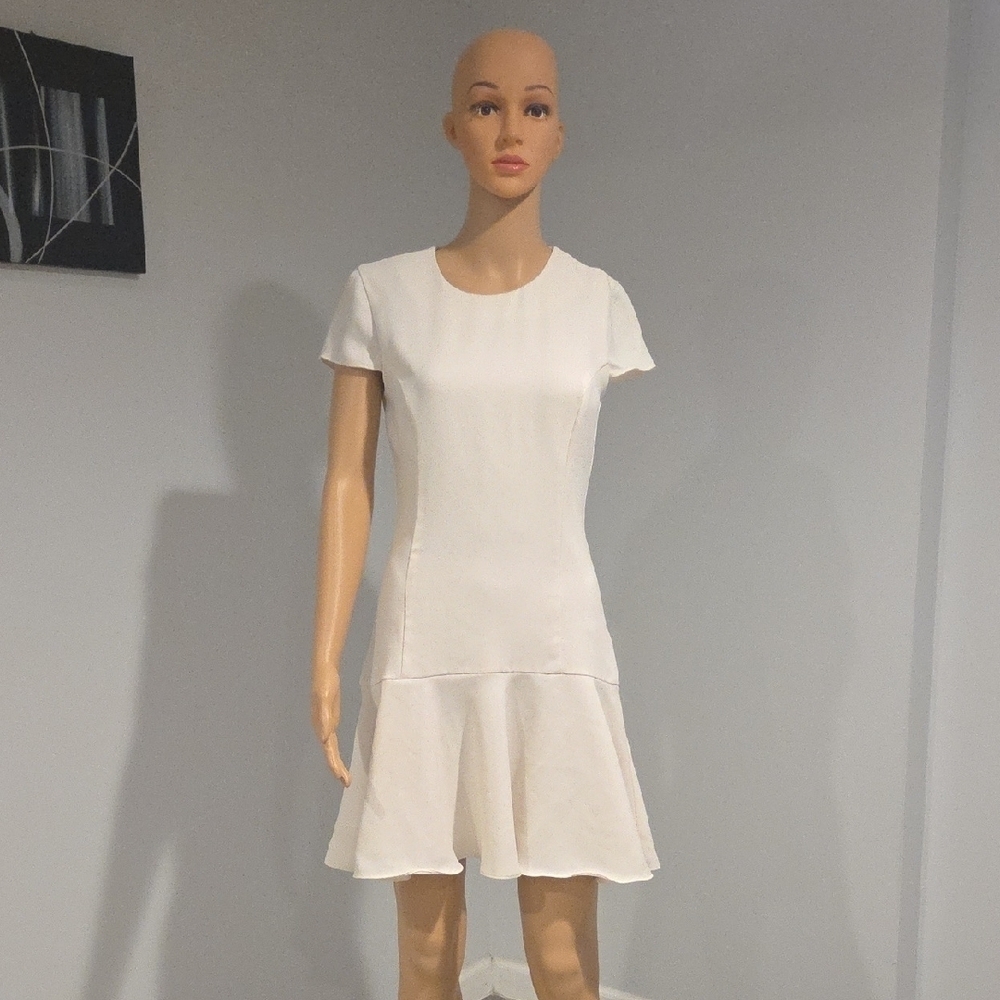 Amanda Uprichard White Flared Mini Dress - Picture 2 of 8